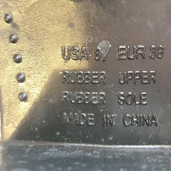 Corkys  Sz 8 Y2K creme Floral Paisley Western Pointed Toe Rubber Cowboy Boot. - Picture 6 of 9